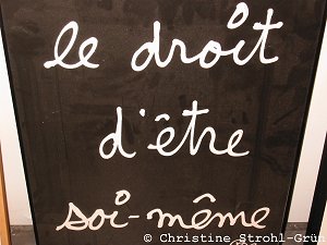 Le droit d'etre soi meme